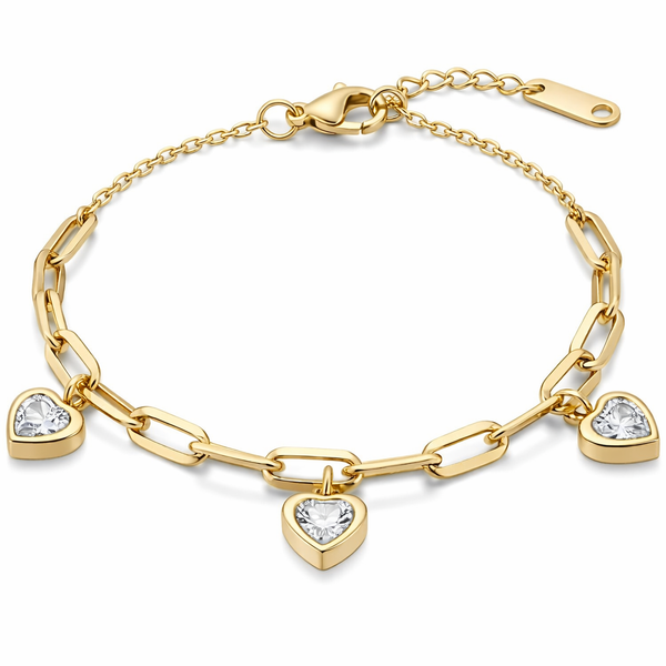 Heart Charm Bracelet