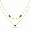 Heart Square LayerNecklace
