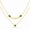 Heart Square LayerNecklace