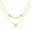 Heart Square LayerNecklace