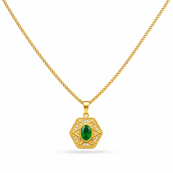 Hexa Star Pendant Necklace