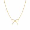 Hollow Bow Necklace