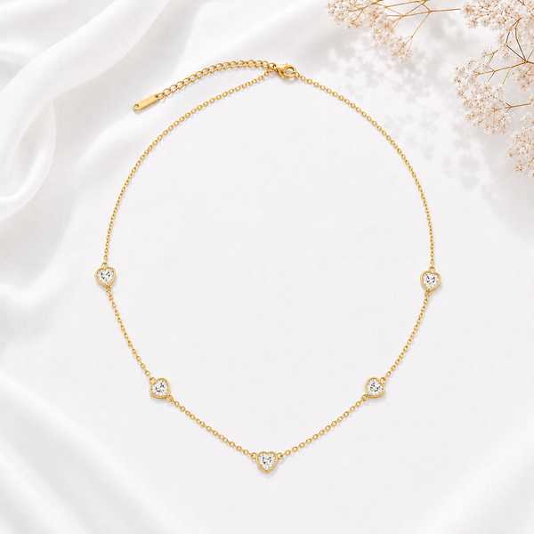 Heart Drop Tanmaniya Necklace