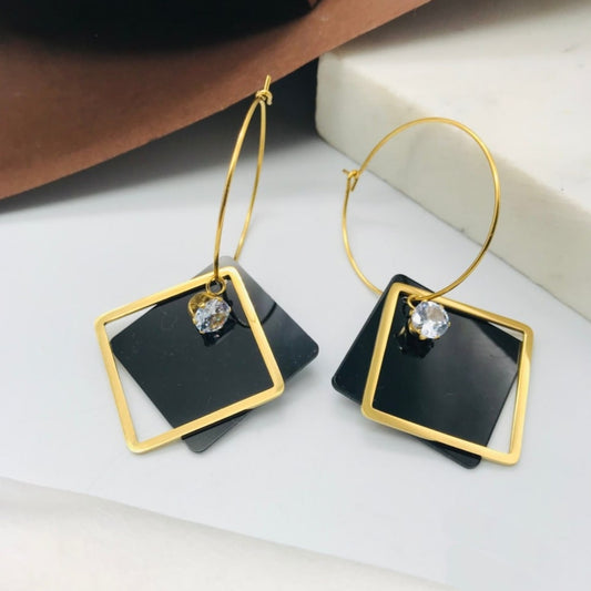 Double Rectangular Earrings