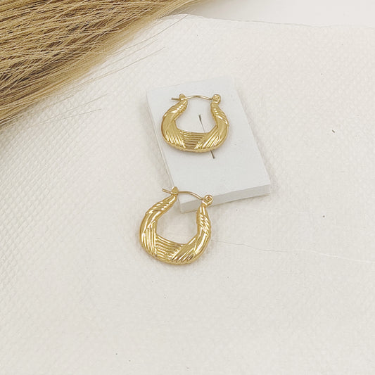 Line small Hoops Earrings