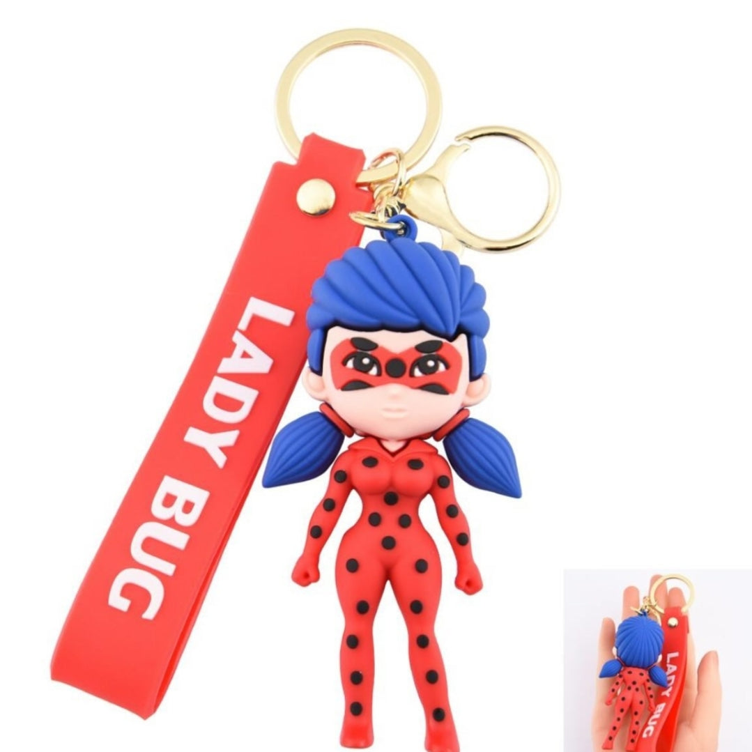 Lady Bug 3D Keychain