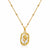 Rose on shell Necklace