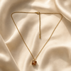 Square Single Stone Necklace