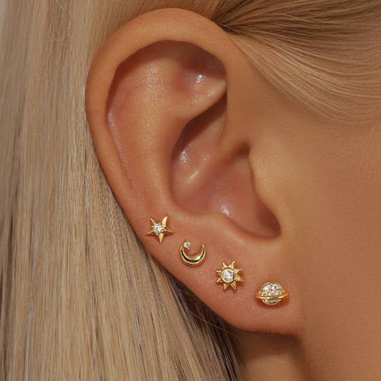 Astro Spark Stud Mismatch Earrings