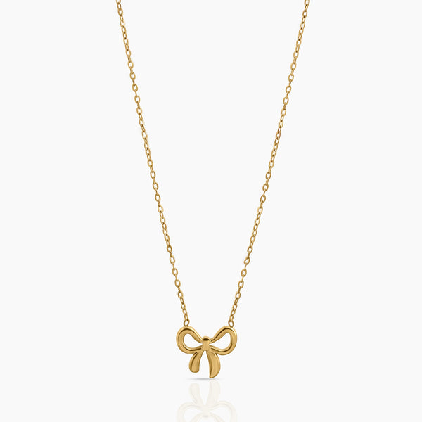 Spark bow Necklace