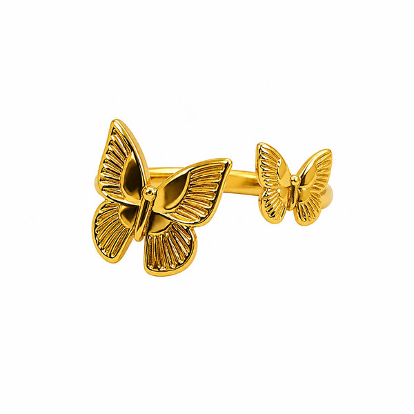 Double Butterfly Ring