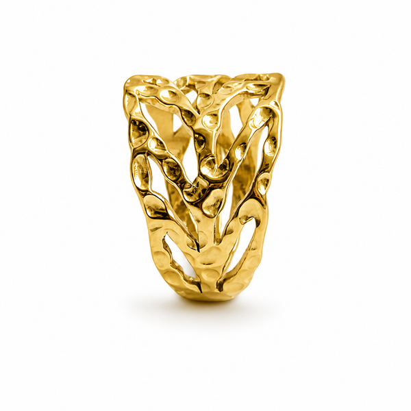 Molten Mesh Ring