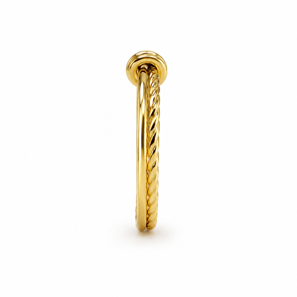 Double Twist Knot Ring