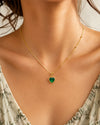 Emerald Heart Necklace
