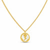 Circle Rose Stamp Necklace