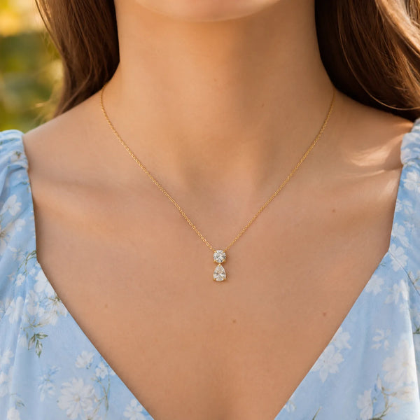Circle Drop Necklace