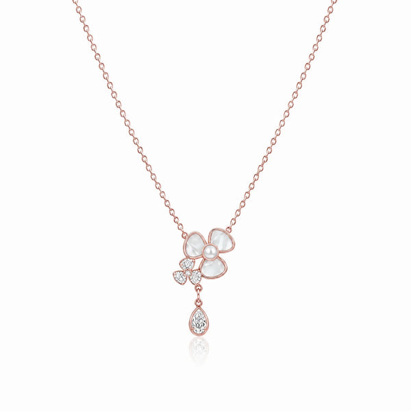 Flower Dangle Necklace