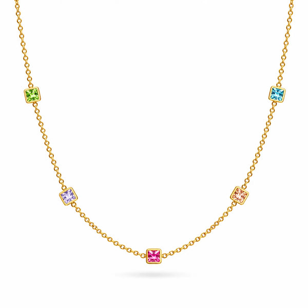 Square Stone Tanmaniya Necklace