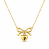 Bow Heart LinkedNecklace