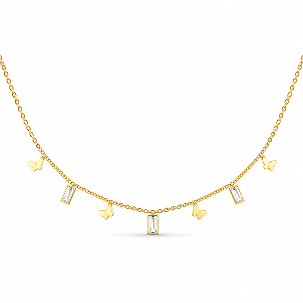 Butterfly Emerald Tanmaniya Necklace