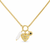 Heart Pearl Multi Charms Necklace