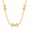 Bow Snake chain Necklace