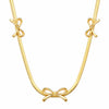 Bow Snake chain Necklace