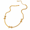 Bow Snake chain Necklace