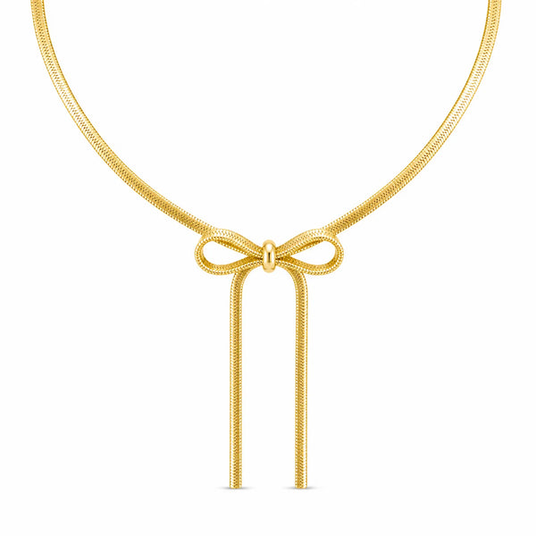 Hanging Bow Necklace