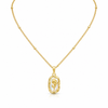 Rose on shell Necklace