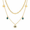 Evil Eye Layered Necklace