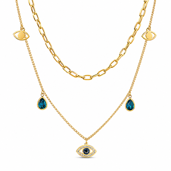 Evil Eye Layered Necklace