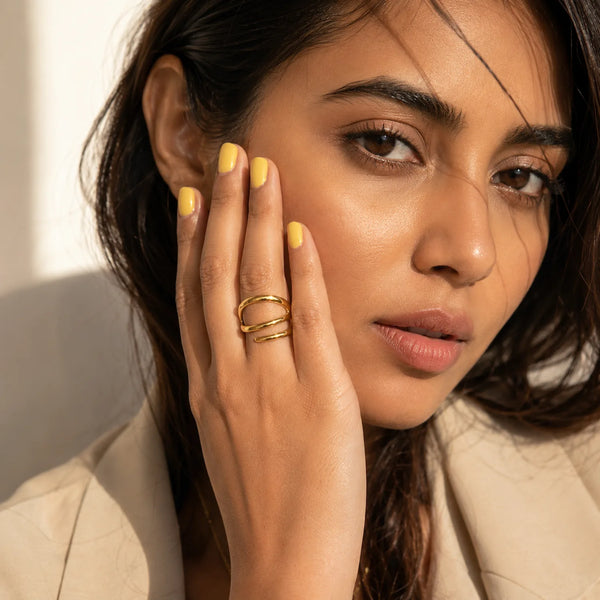 Sculpted Loop Ring