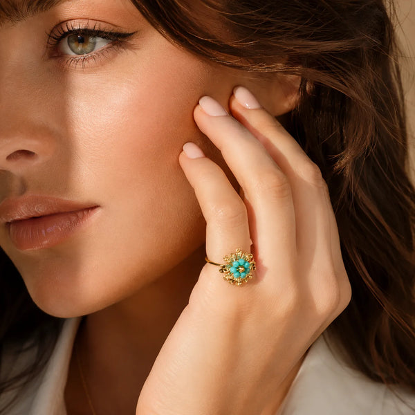 Bead petal Ring