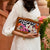 Flower Print Wooden Clutch