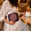 Mandala Print Clutch