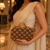 Mandala Block Print Suitcase Style Clutch