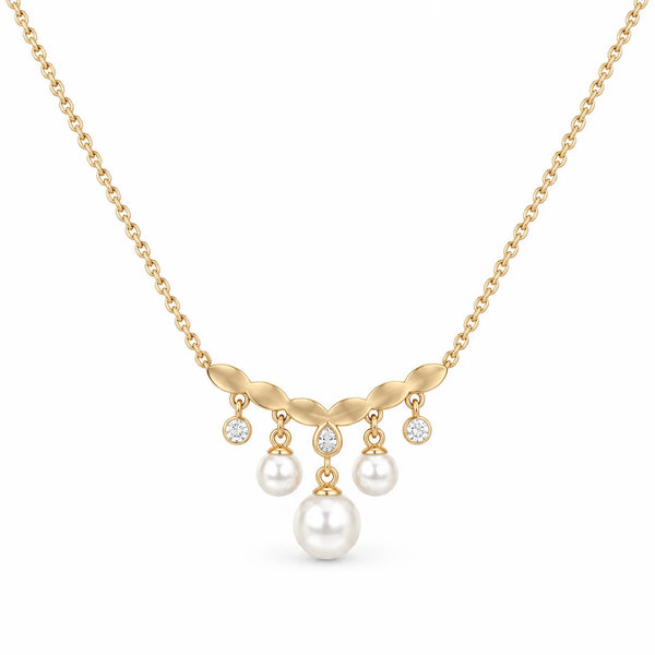 Dangling Pearl Necklace