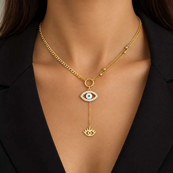 Dangling Evil eyeNecklace