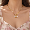 Pearl Diamond Multi Charms Necklace