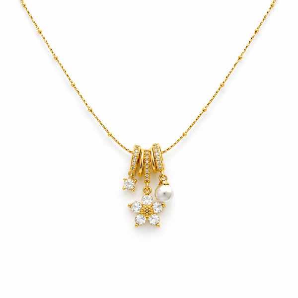 Rosy bloom Necklaces