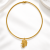 Leaf Pendant Choker
