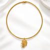 Leaf Pendant Choker