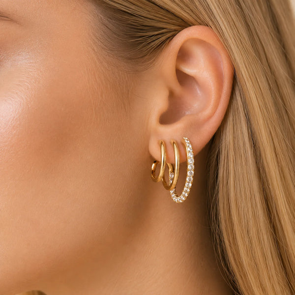 Triple Glow Earrings Set