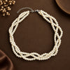 Triple layer Pearl Choker