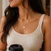 Square mother pearl Necklace