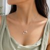 Evil Eye Butterfly & Pearl Necklace