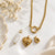 Heart Pearl Multi Charms Necklace