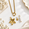 Flower Multi Charms Necklace