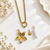 Flower Multi Charms Necklace